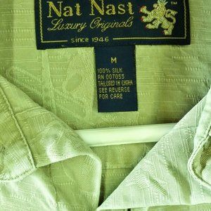 Nat Nast Retro Silk Long Sleeve Shirt Med.